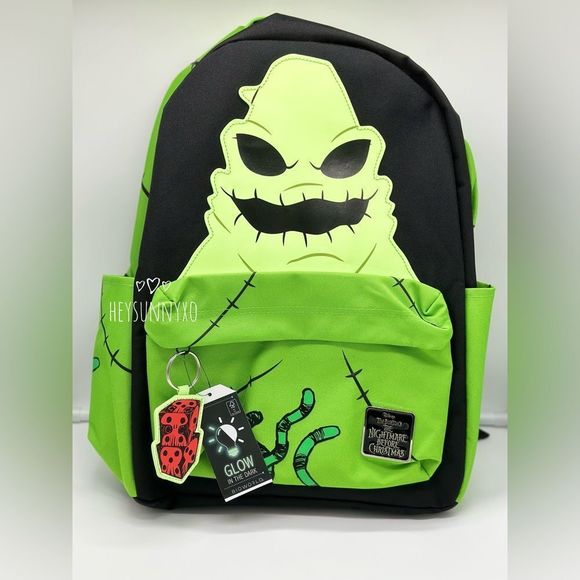 No Brand Handbags - The Nightmare Before Christmas Oogie Boogie Glow-In-The-Dark Backpack
